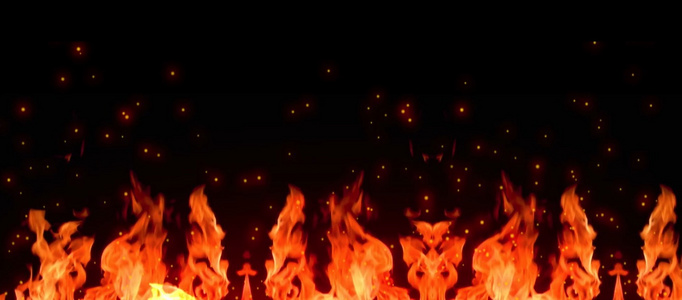 凶猛燃烧火焰火花粒子背景视频视频