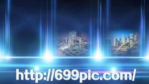 蓝色粒子产品展示大气光效PRcc2015模板16秒视频