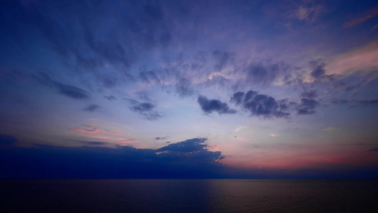 震撼海面夕阳日落火烧云唯美意境视频