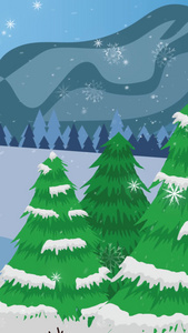 唯美冬季圣诞节雪景背景视频2022视频