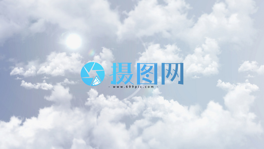 片头logo天空标志介绍AE模板视频
