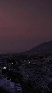 欧洲希腊旅游度假胜地圣托里尼海岛日出延时视频旅游城市视频