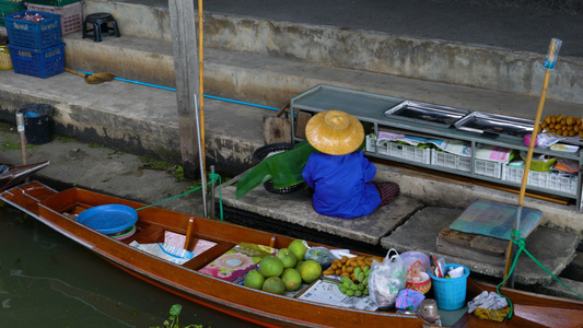 泰国水上市场实拍合集4K视频