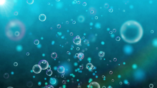 4K唯美的气泡粒子背景素材视频
