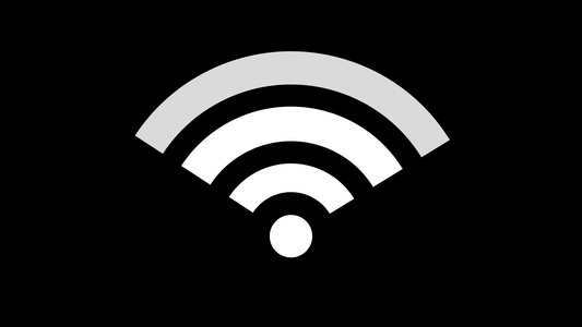 简约WiFi信号动画AE元素视频
