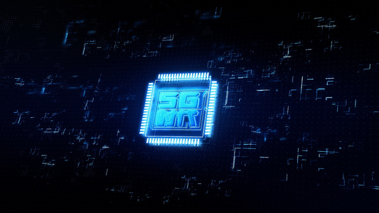 5G科技芯片3D片头片尾logo演绎AE模版视频