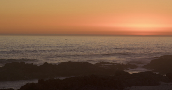 夕阳下的大海视频