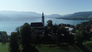 高清实拍视频-奥地利的美丽湖泊13秒视频