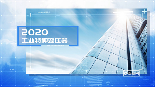 简约科技企业发展内容宣传AE模板视频