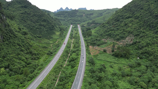 航拍中国高速公路视频