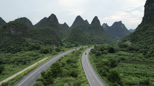 航拍中国高速公路视频