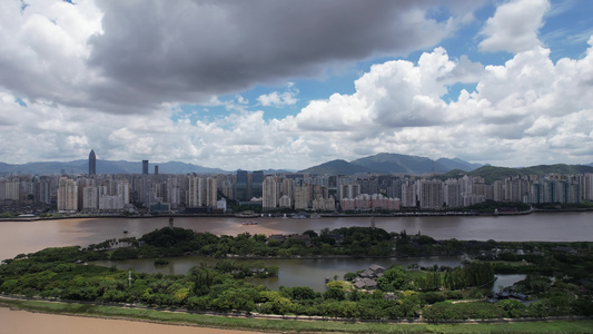 浙江温州江心屿4A景区航拍 视频