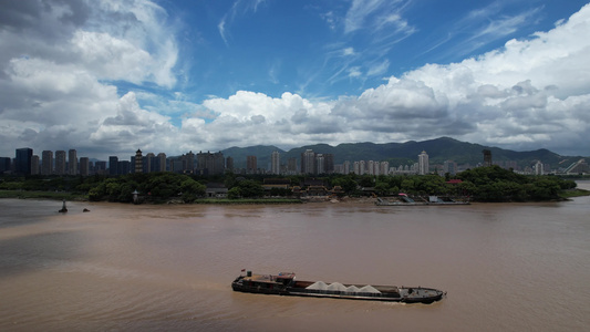 浙江温州江心屿4A景区航拍 视频