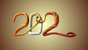 4K2022年新年快乐用线编织绳绳子题词焦糖新年快乐15秒视频