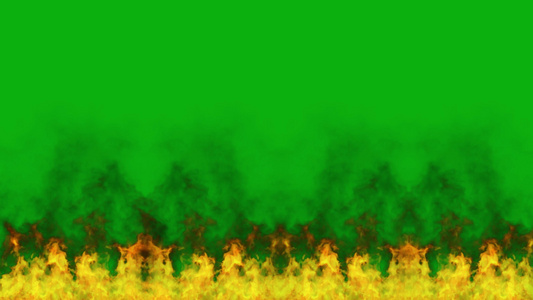 火焰浓烟绿幕抠像特效素材视频