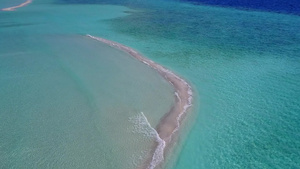 蓝海和白沙本底的海滩之行蓝色海与白色沙地背景10秒视频