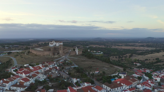 在Portugal的Alentejo日落时arraiolos视频