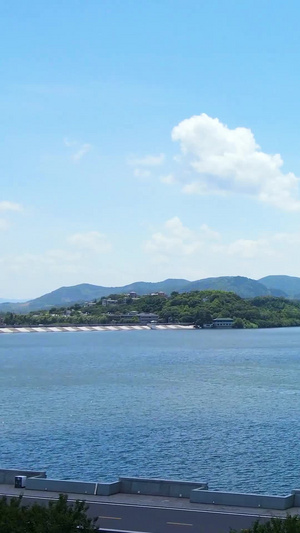 航拍江苏天目湖风景区5A景点69秒视频