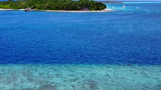 美丽岛屿海滩生活方式的空中无人驾驶飞机性质以蓝海为例视频