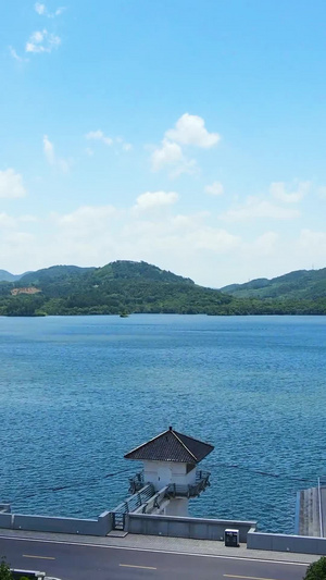 航拍江苏天目湖风景区5A景点69秒视频