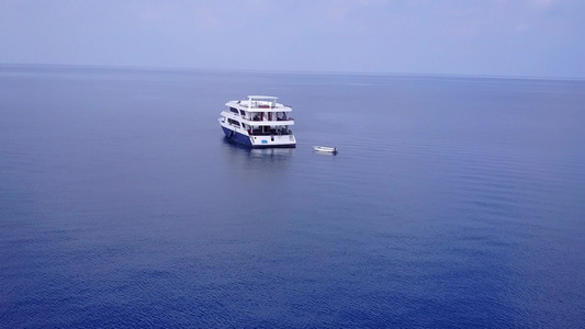 热带海湾海滩野生生物的浅海和清洁沙地背景摘要无人驾驶视频