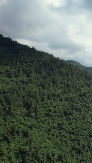 航拍湖北旅游景点恩施峡谷山峦叠嶂自然风光素材群山素材58秒视频