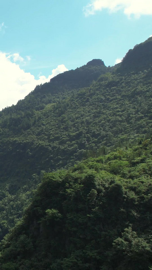 航拍湖北旅游景点恩施峡谷山峦叠嶂自然风光素材群山素材58秒视频