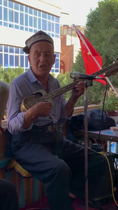 实拍新疆喀什古城百年老茶馆民族乐器表演视频合集新疆旅游视频