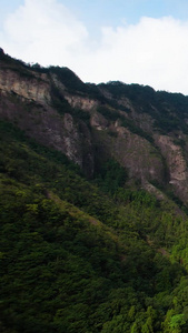 航拍5A景区雁荡山大龙湫景观区剪刀峰视频旅游目的地视频