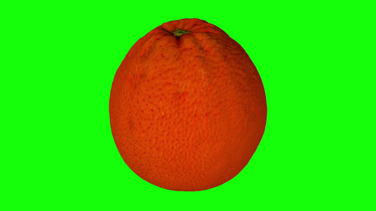 绿色背景的橙色旋转03a滚动视频