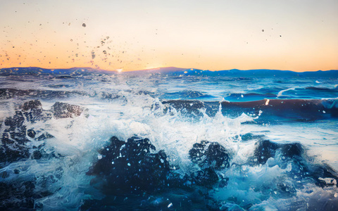 海浪浪花视频