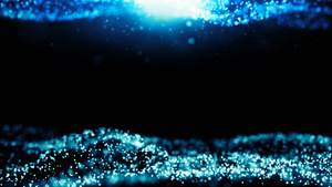 蓝色科技粒子背景元素视频素材25秒视频