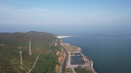 山东烟台长岛旅游度假区航拍视频