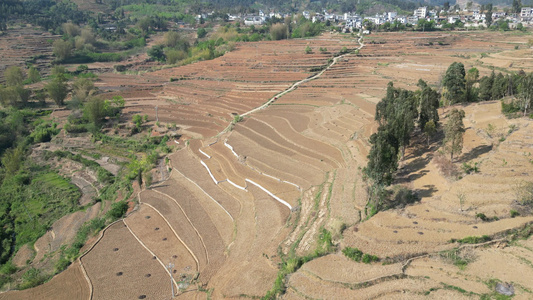 云南山区农业种植耕地航拍 视频