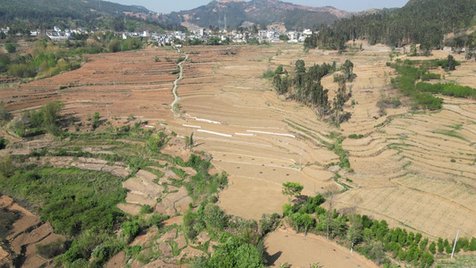 云南山区农业种植耕地航拍 视频