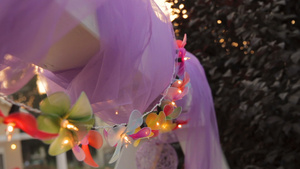 节假日花花形状光派对装饰6秒视频