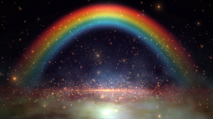 彩虹空间星云运动背景120秒视频
