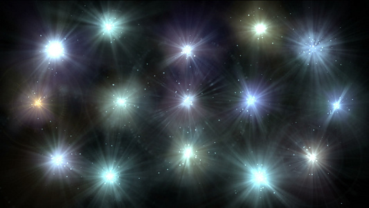 光星在天空中抽象视频