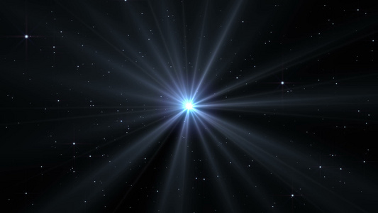 空间射线光中恒星爆炸视频