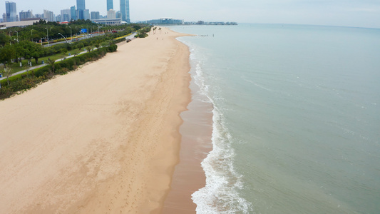 厦门环岛路海岸线风景视频