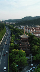 杭州夜景灯光航拍视频