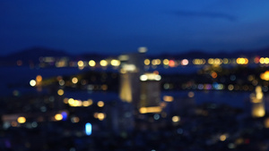 城市夜色灯光虚焦4K合集89秒视频