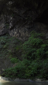 国家5A级旅游景区重庆黑山谷黑山谷神龙瀑布仿古栈道视频