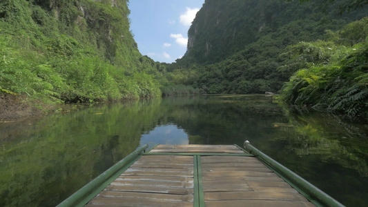 河流的风景视频