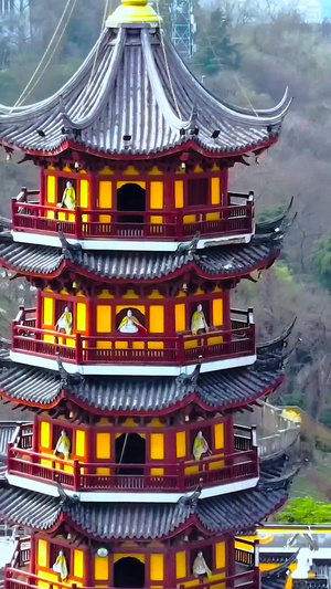 航拍南京鸡鸣寺古鸡鸣寺36秒视频