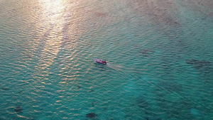 热带海滩之旅的阳光沙洲12秒视频