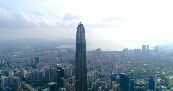 深圳市民中心航拍4K视频