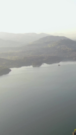 航拍5A天目湖景区景点湖里山岛视频风景名胜60秒视频