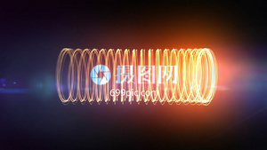 电圈光效标识展示AECC2015模板9秒视频