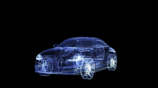 粒子透明汽车视频
